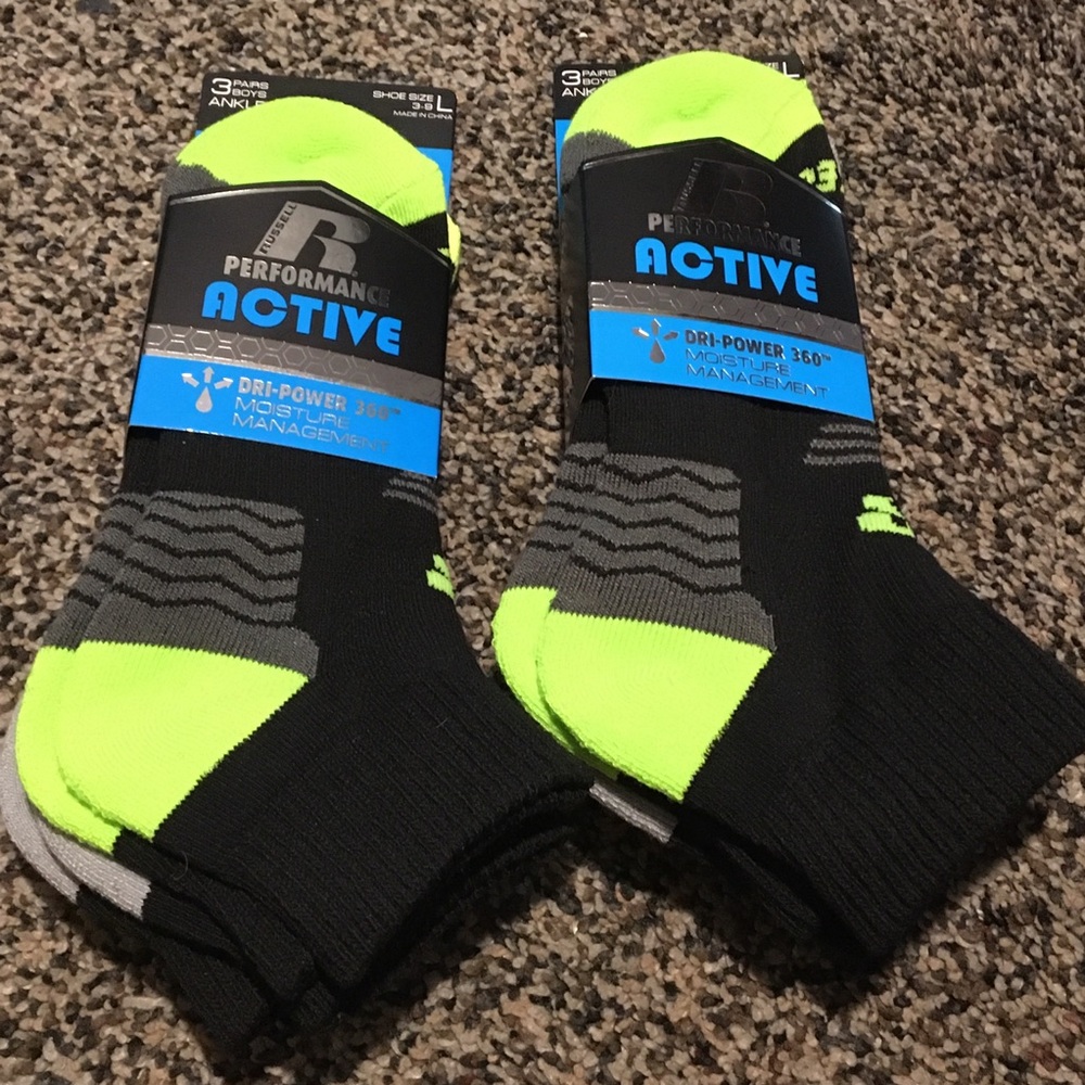 Russell Boys Active dri power socks ankle